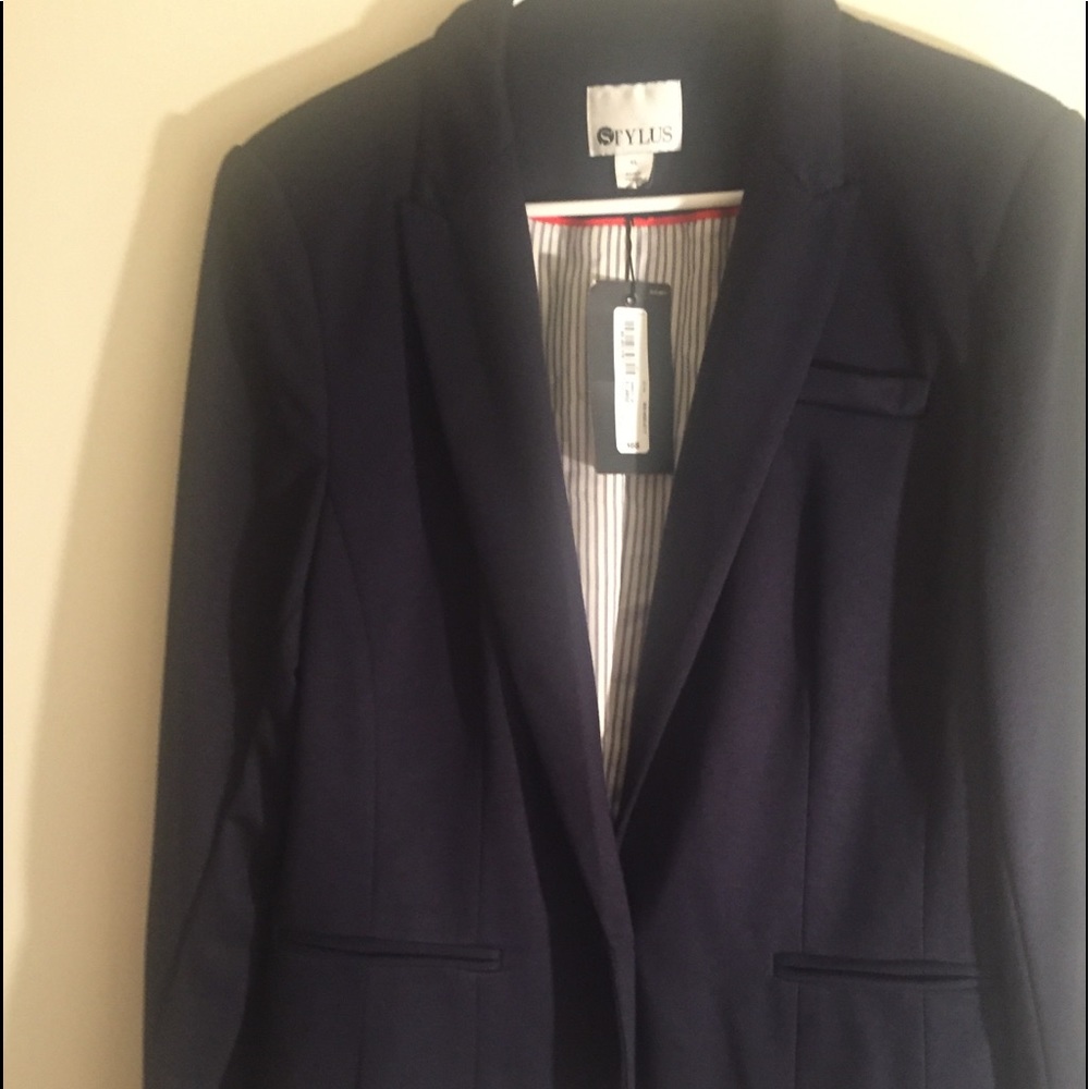 NWT Stylus Women’s Navy Blazer, Size XL